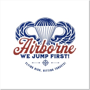 Airborne - We Jump First! Posters and Art